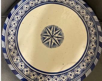 Assiette décorative murale marocaine faite main