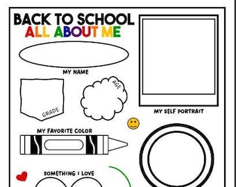 Back to School All About Me