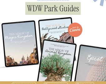 WDW Theme Parks Guide BUNDLE | WDW Travel Agent Canva Templates