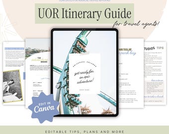 UOR Itinerary Guide | Universal Travel Agent Canva Templates