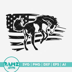 Horse SVG file US flag 1 - horse svg, horse clipart, horse cut file, horse lover svg, png, dxf, cut file