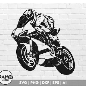 Sport bike SVG silhouette 1 - sportbike svg, motorbike svg, motorcycle svg, png dxf, racing lovers