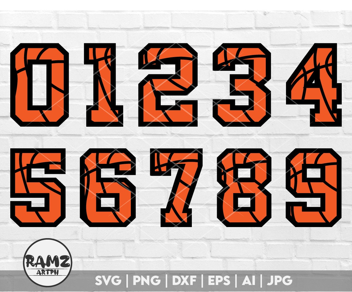 Basketball Numbers 1 SVG, One Graphic by 99SiamVector · Creative Fabrica