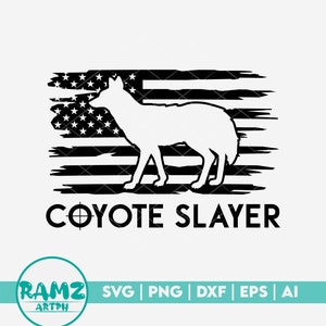 Jagd SVG Datei Coyote Us Flagge - Jagd svg, Coyote Jagd svg, Jäger svg, Jagd saison svg, Silhouette, png, Cut File, Clipart