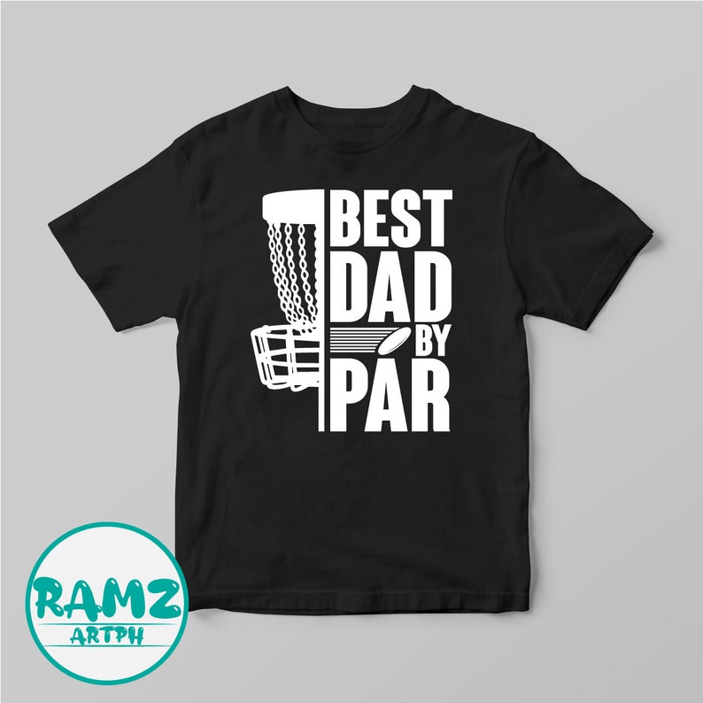 Disc golf SVG file Best dad by par disc golf svg, frisbee svg, sports svg, silhouette, png, clipart, cut file image 3