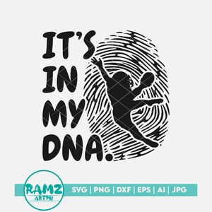 American football SVG bestand Het zit in mijn dna - american football, football player svg, football svg, dxf, vingerafdruk svg, png, sports svg