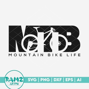 Mtb SVG Datei Mountainbike Life- Mountainbike svg, mtb svg, biker svg, silhouette, png, cut file, clipart