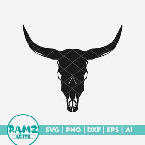Cow SVG file Cow skull - cow svg, heifer svg, cow head svg, dxf, eps, png, cut file