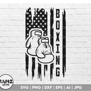 Boxing SVG, Us flag svg, boxing gloves svg, boxer svg, fighting svg, dxf eps png, cut file for cricut