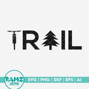 Mtb SVG Datei Trail - Mountainbike svg, mtb svg, biker svg, silhouette, png, cut file, clipart