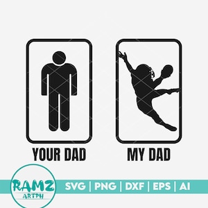American football SVG Your dad my dad - american football, football player svg, silhouette, cut file, png for lovers