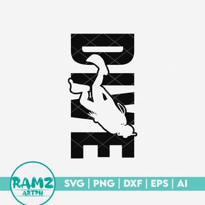 Scuba SVG file Dive logo - scuba diving svg, diver svg, snorkeling svg, scuba diver svg, silhouette, png, cut file