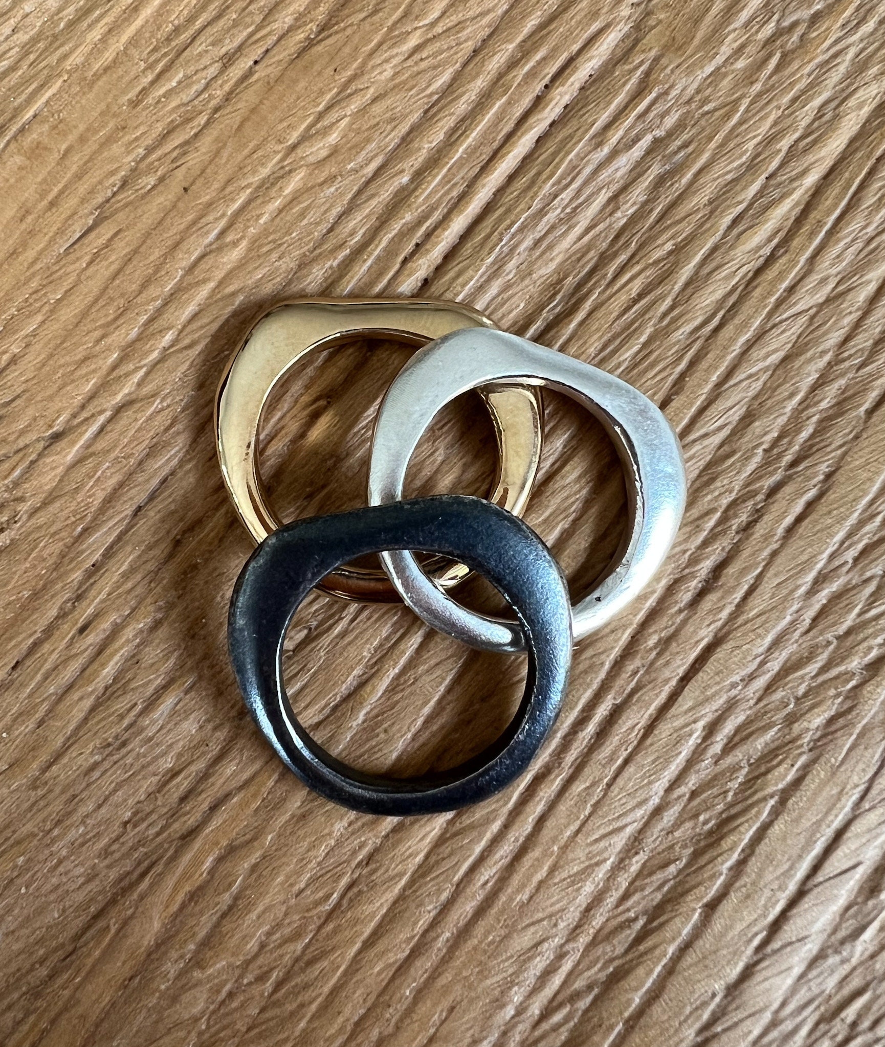 Minimalist Stacking Bar Rings, Gold, Silver, Black,stackable Rings - Etsy