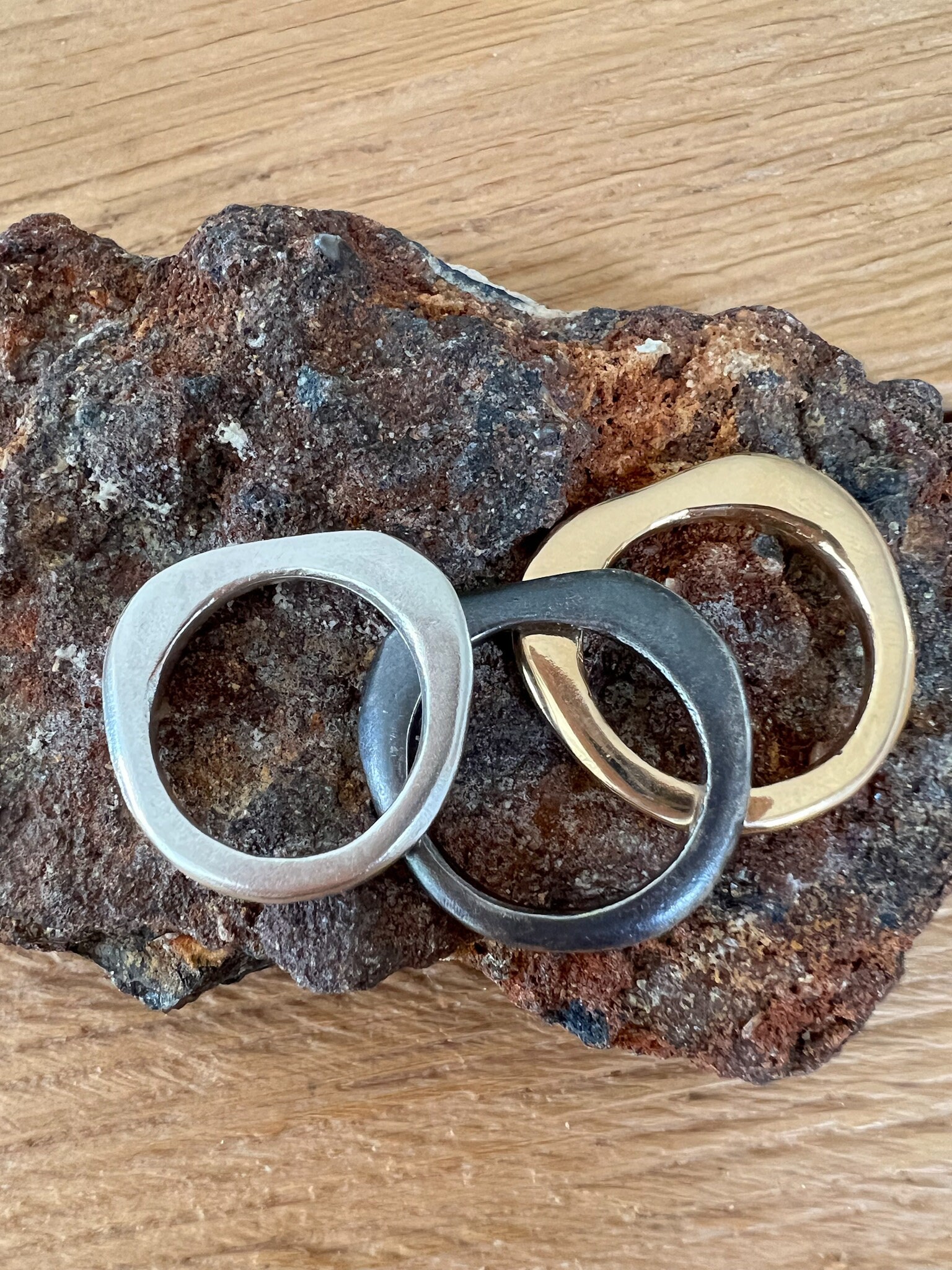 Minimalist Stacking Bar Rings, Gold, Silver, Black,stackable Rings - Etsy