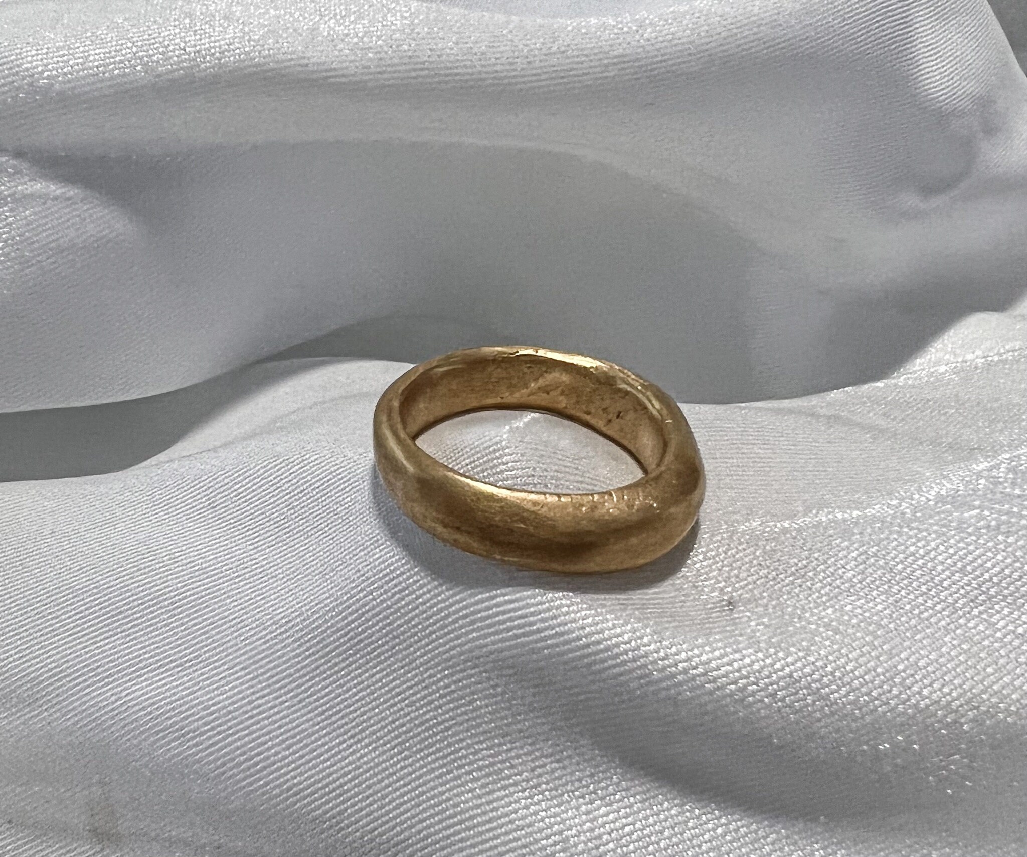 Melted Silver Ring - Etsy