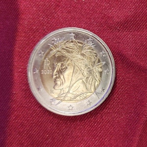 Coin Italy 2 Euro 2020 Ordinary Dante Splendida - Italy Coin 2 Euro Dante Alighieri 2020 extremely fine
