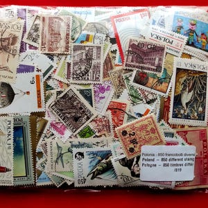 Poland Lot of 850 Cancelled Different Commemorative Stamps