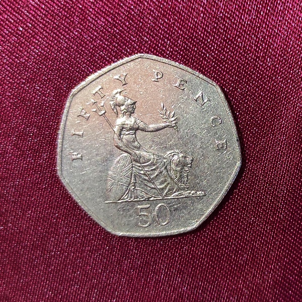 Great Britain Coin 50 Fifty Pence 1997 SPL - Great Britain Coin Fifty Pence 1997 Queen Elizabeth II Very Fine
