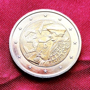 Germany Commemorative Coin 2 Euro Erasmus Program 2022 SPL Mint A Circulated - Germany Commemorative Coin 2 Euro Erasmus Program 2022 Circulated