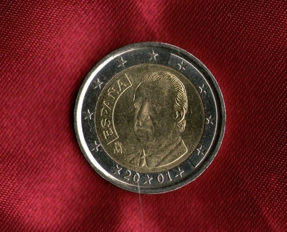 moneta 2 euro espana 1999 valore