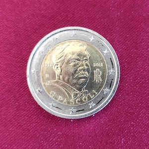 Italy Coin 2 Euro G.Pascoli 2012 extremely Fine Circulated