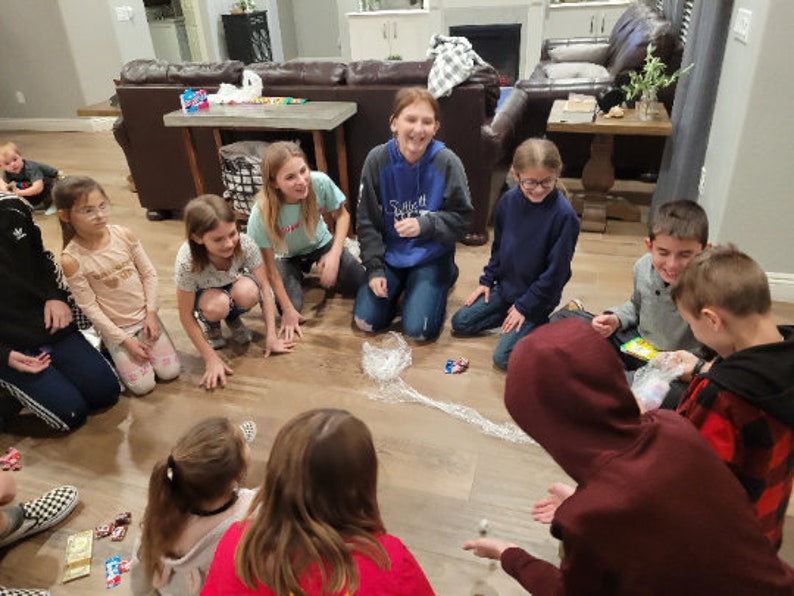 XXL Halloween Party Game Saran Wrap Ball Game With 20 Dollar Etsy