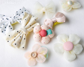 Clip de pelo de niña Beige Baby Bows, arco infantil, clip de pelo, clip de pelo de niña, regalo de baby shower, Snap Clip, arcos infantiles, arcos de bebé, clip de pelo de lino