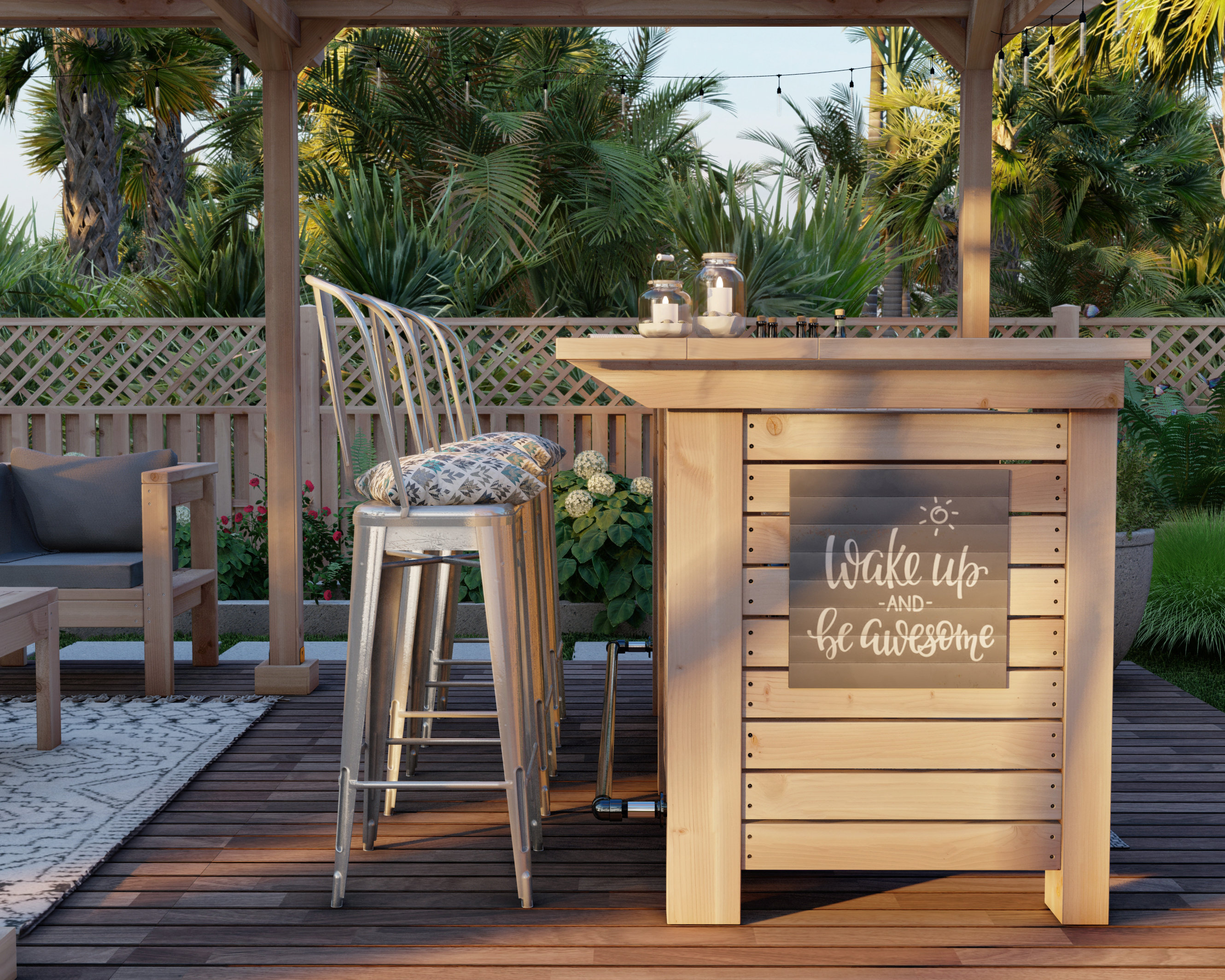 Small outdoor bar set discount