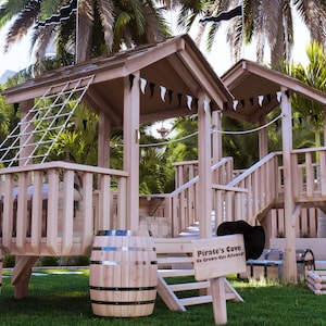 Step-by-step DIY Guide: Create an Amazing Double Playhouse for - Etsy