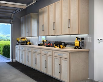 Digital Download: DIY Wall and Base Cabinet Plans for Kitchen & Garage, Customizable Storage, Soft-Close Hinges, Easy-to-Follow Guide