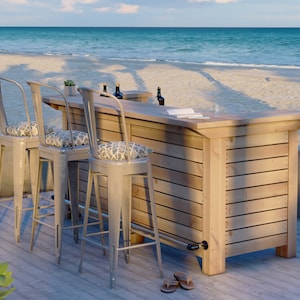 PDF Download, DIY outdoor bar plan, Wooden bar plan, DIY bar plan, bar build instructions