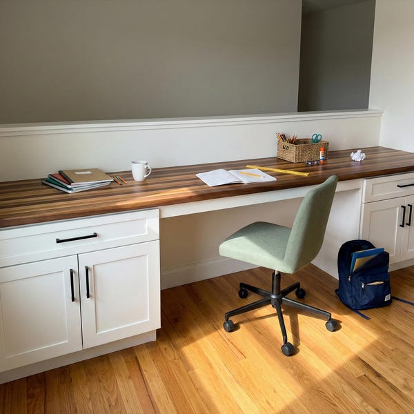 Butcher Block Desk - Etsy