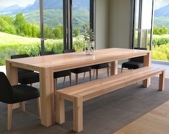 Butcher Block Scratchproof Kitchen Dining Table & 2 Chairs Set