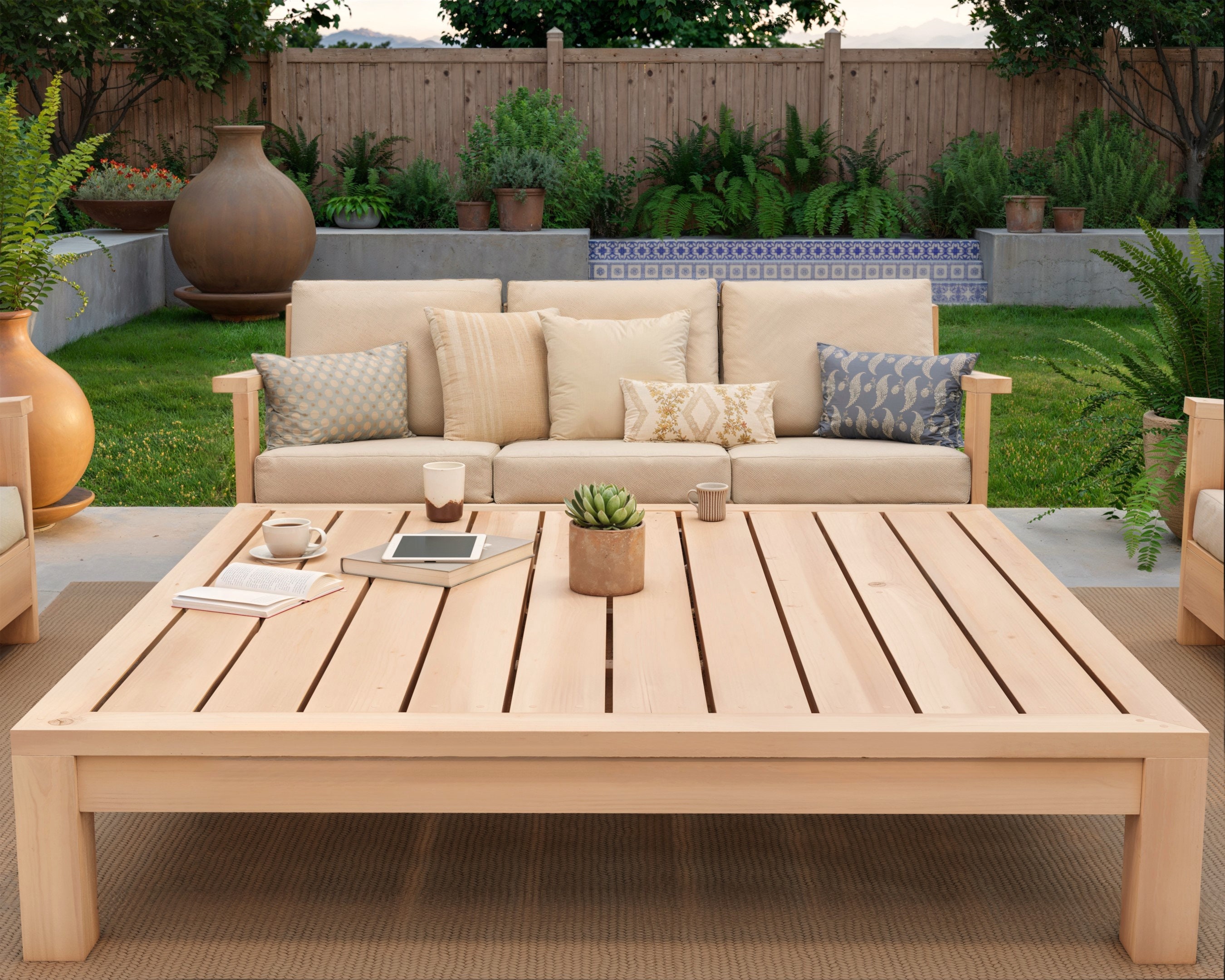Patio 3seater Bench and Coffee Table Plan Set, PDF Download Etsy — free download