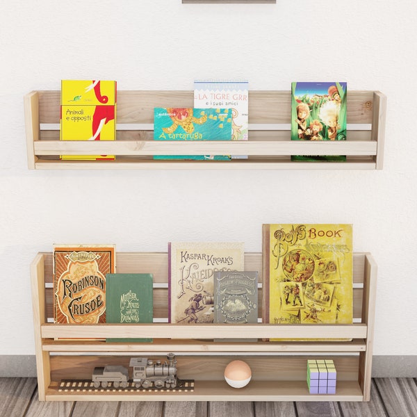 PDF Download, DIY plan: Montessori wall shelf and display