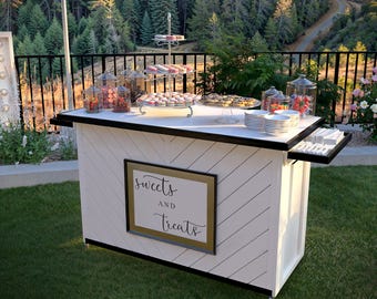 Folding Coffee Bar Plan, Mobile Event Bar, PDF Download
