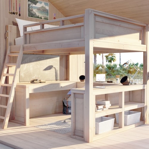 Queen Loft Bed Plans Etsy