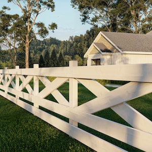 PDF Download, Comprehensive DIY Crossbuck Fence Building Guide, DIY Fence Building Guide, Farmhouse Fence Instructions