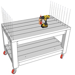 PDF Download, DIY plans: kitchen island rolling grill and barbecue table image 7