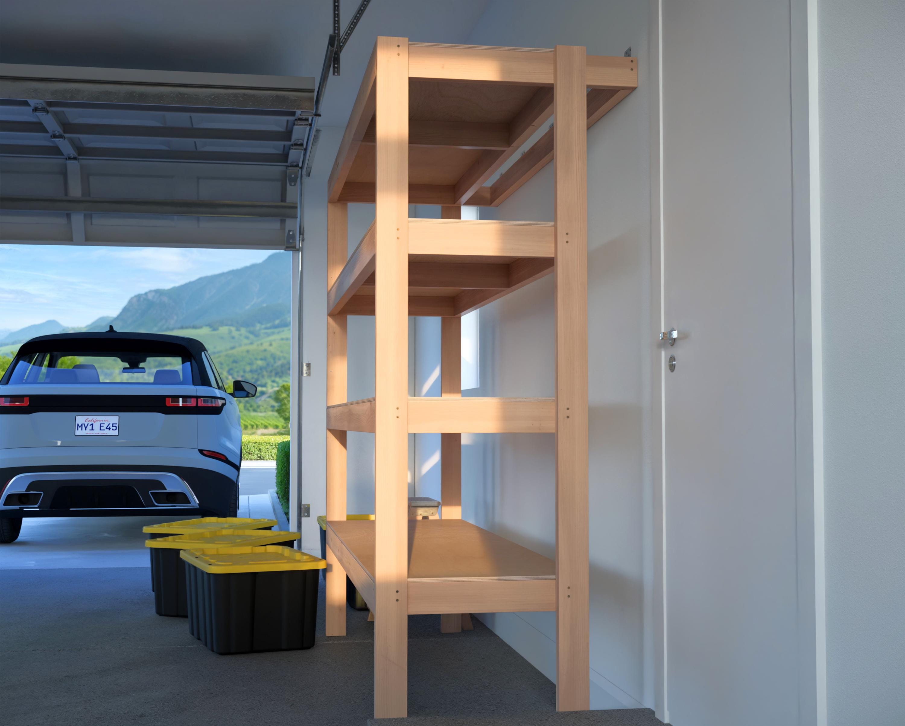 Digital Download, DIY Garage Shelving Plans, Fits 27-gallon Totes, 4 ...