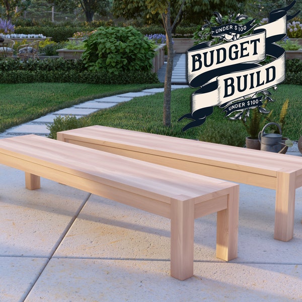 PDF Download, DIY dining table bench, bench table DIY, bench for table, dining table bench