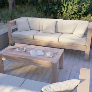 PDF Download, DIY patio bench and table plan