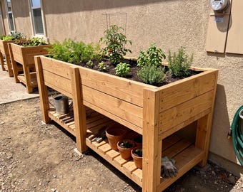 DIY Gartenbeet Plan PDF: Aufbewahrung und Aufbewahrung in 30 cm Höhe