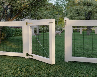 PDF Download,  DIY Plan: Fence gate featuring metal railing panels