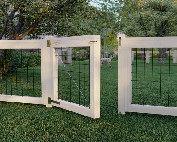 Recinzione Da Giardino Metallica Con Cancello 5,7m | 8 Pannelli 71x71cm + Picchetti | Barriera Per Cani E Aiuole Senza Scavo - 5