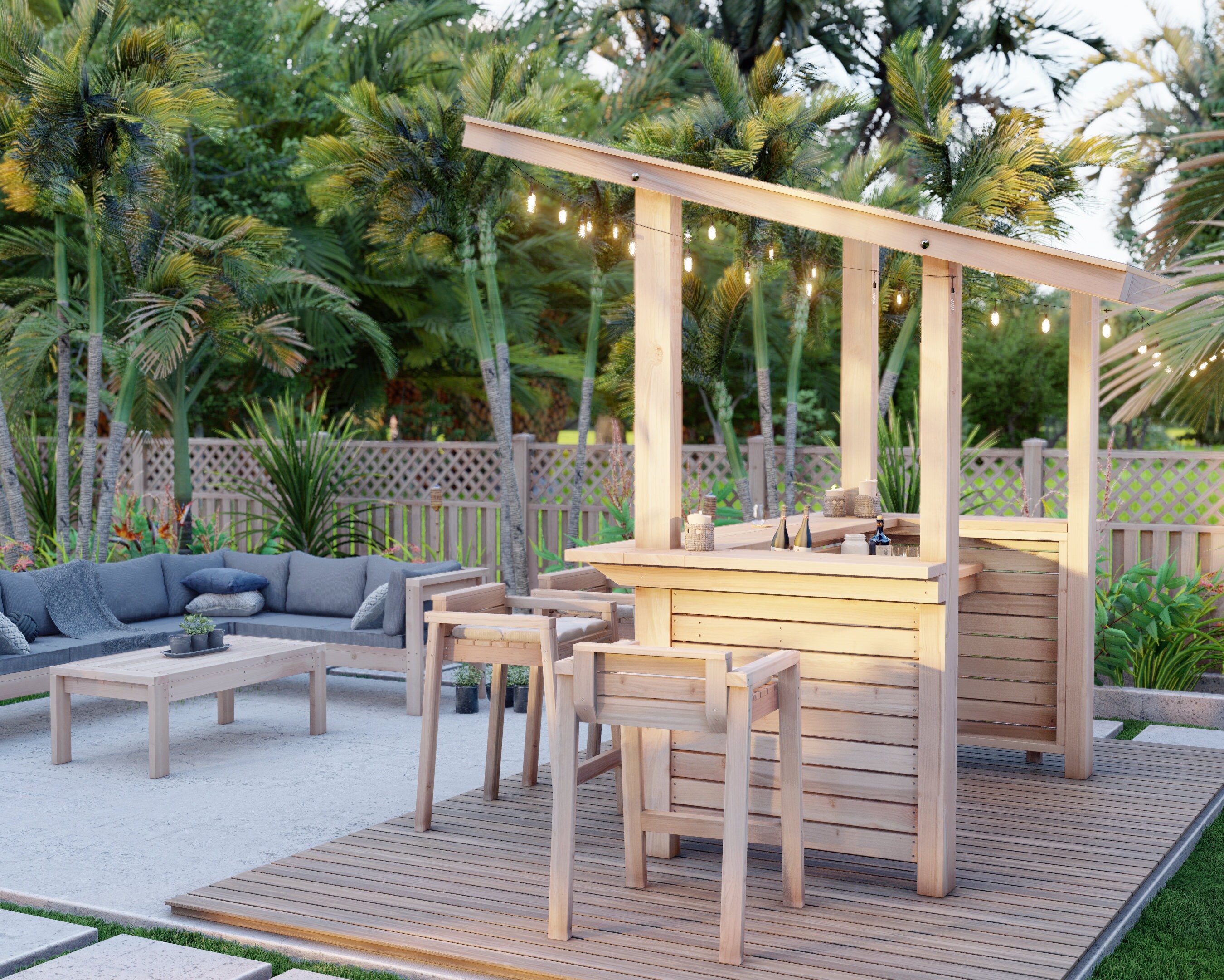 Outdoor Bar Plan With Roof, PDF Download - Etsy
