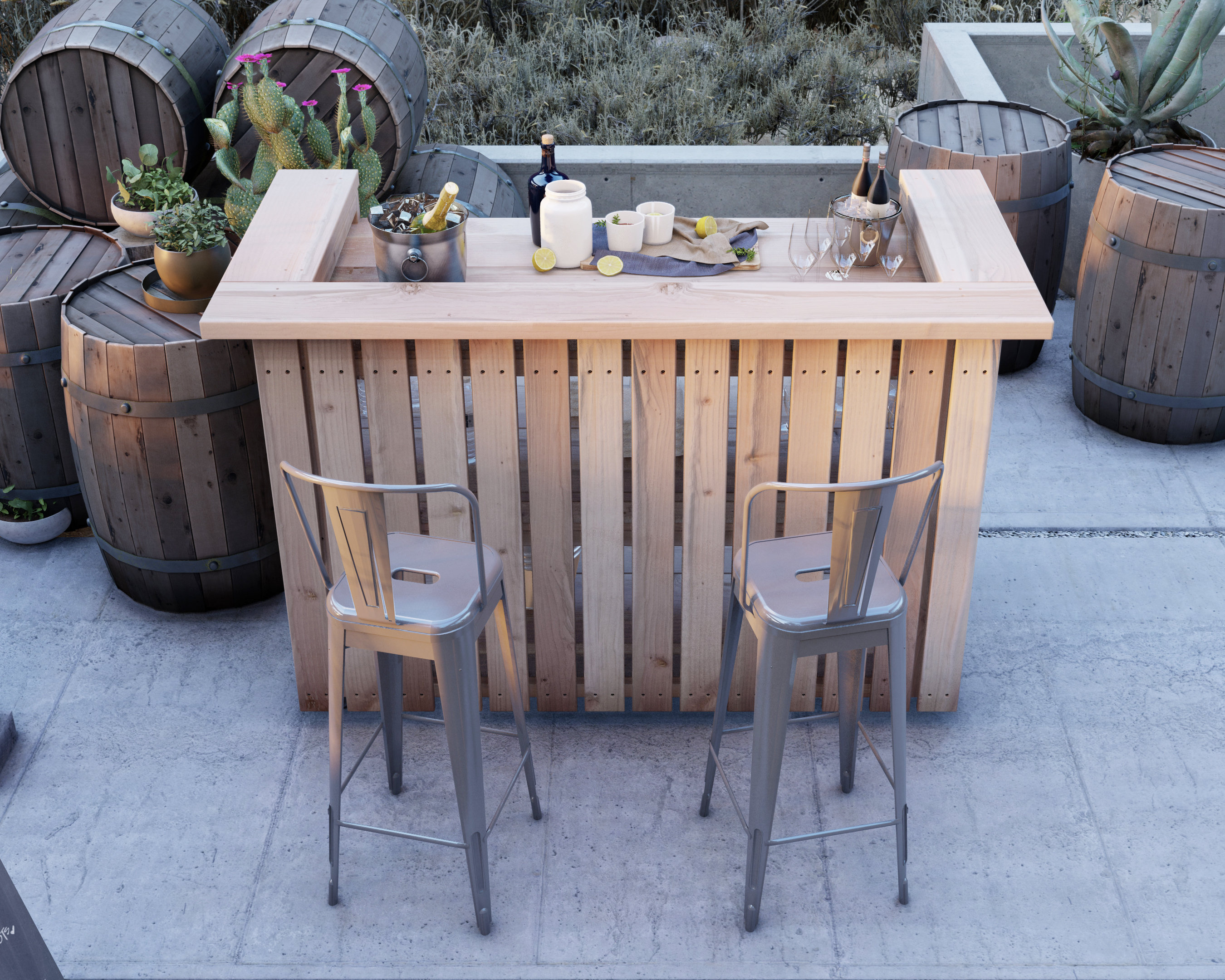 Portable outdoor on sale bar table