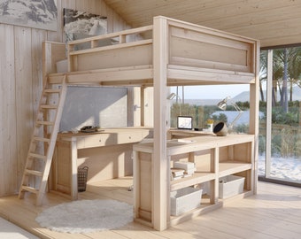Scaffolding loft bed deals
