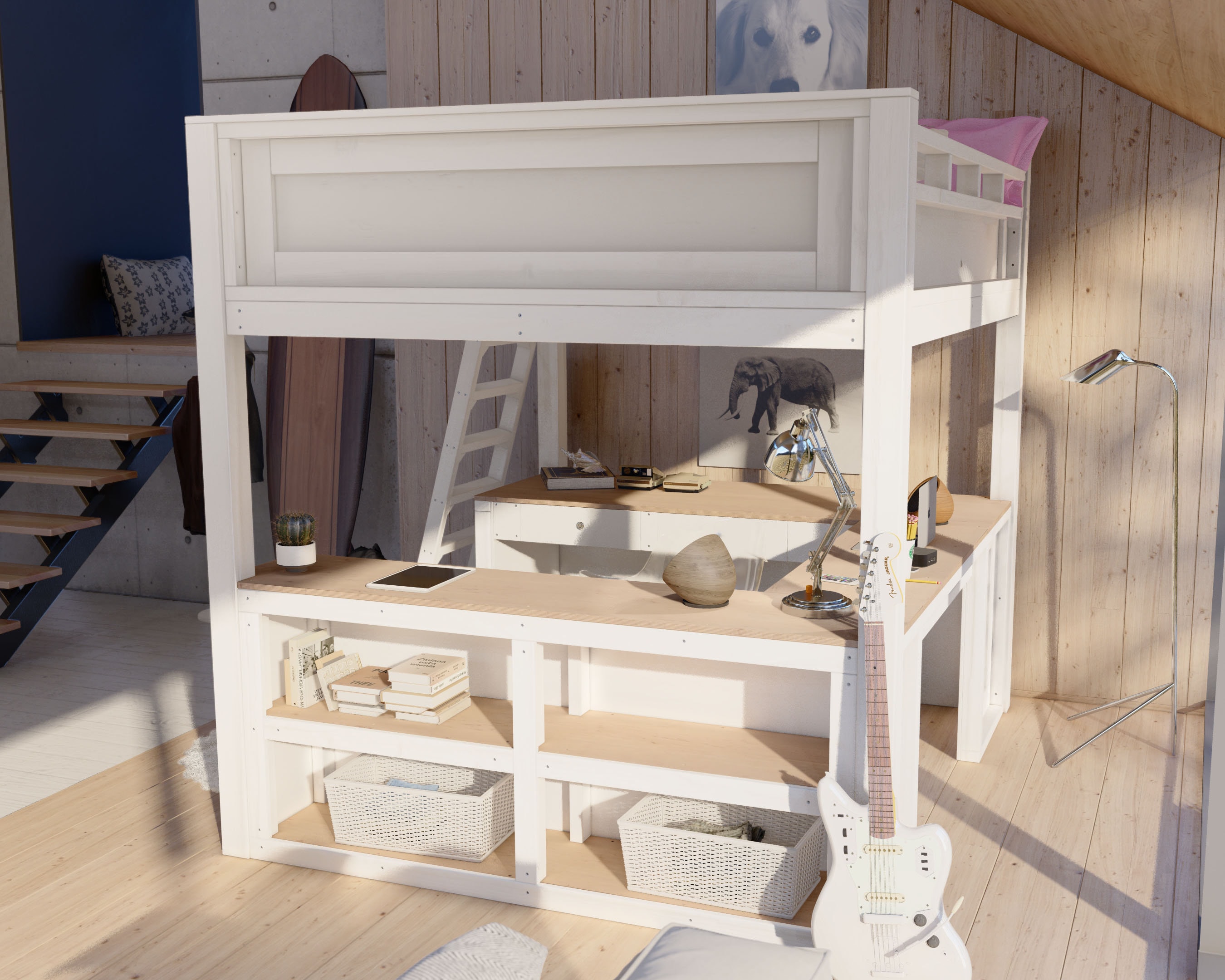 DIY Loft Bed Plans Full Size Etsy