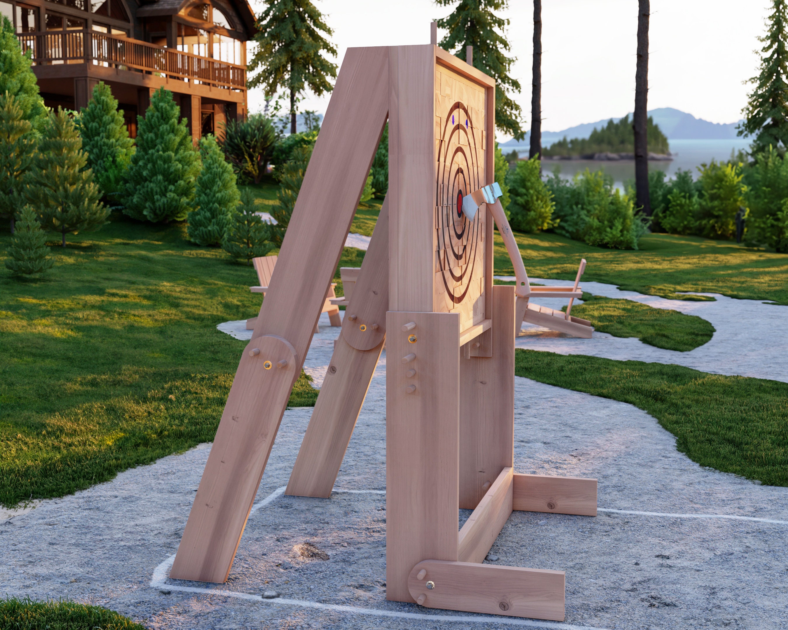 Axe Throwing Target Plan, Foldable Heavy Duty XL, PDF Download - Etsy